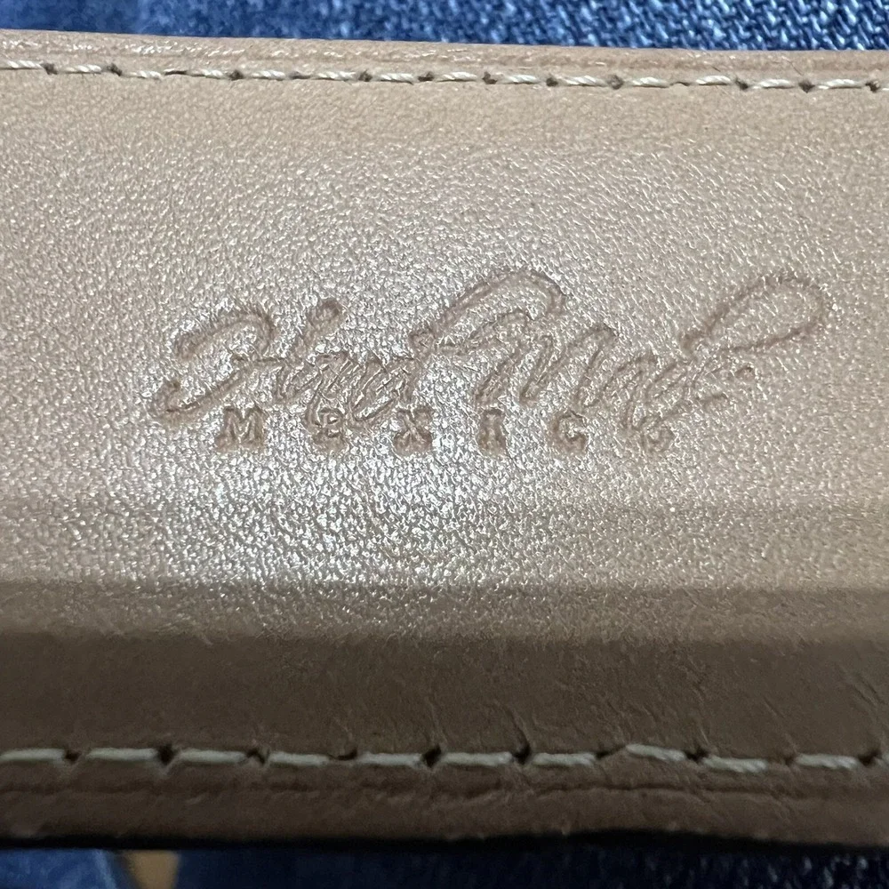 Martin Dingman Belt Mens 43 Tan Genuine Leather Made By Hand Quality Preppy Clas
